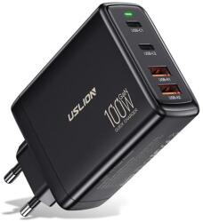 USLION GAN nagy teljesítményű gyorstöltő 4 féle kimenettel, 100W