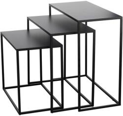 EGLO 424005 - KÉSZLET 3x Kisasztal TOZAWA fekete 424005 (EG424005)