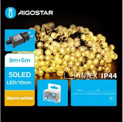 Aigostar B. V. Aigostar - LED Karácsonyi kültéri lánc 50xLED/8 funkció 8m IP44 meleg fehér B103031NT (AI1426)