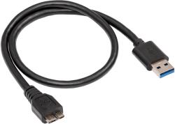 Akyga AK-USB-26 USB-A apa - Micro USB SuperSpeed apa 3.0 Adatkábel - Fekete (0.5m) (AK-USB-26) (AK-USB-26)