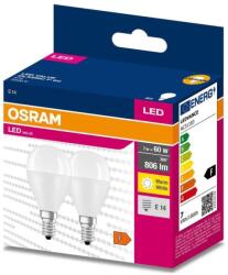 OSRAM KÉSZLET 2x LED Izzó P45 E14/7W/230V 3000K - Osram 4058075627208 (P225644)