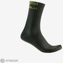 Castelli BANDITO MERINO 18 zokni, sötétzöld (SM)
