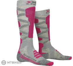 X-BIONIC SKI SILK MERINO 4.0 női zokni, szürke/rózsaszín (37/38)
