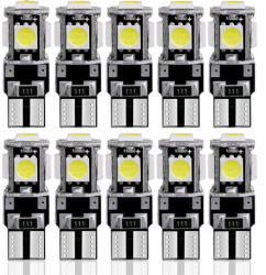 Autolife SMD-T10-5SMD - 10db-os helyzetjelző CANBUS izzo - 12V (19209_alf)
