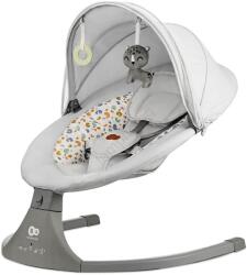 KinderKraft - Бебешка люлка с мелодия 2в1 lumi светлосив (ag0571)