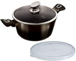 Berlinger Haus Metallic Line Shiny Black Edition Lábas Fedővel - 6, 1 L