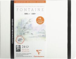 Clairefontaine Fontaine Hot-Pressed Hardbound Book + 4 Blotting Papers Скицник 24 21 x 16 cm 300 g (975442C)