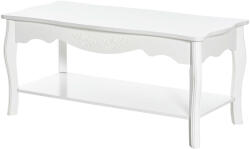 HomCom dohányzóasztal, Fehér, 94x44x42 cm (833-238)