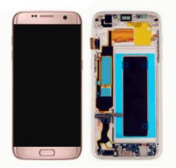NBA001LCD2294 Samsung Galaxy S7 Edge G935F rózsaszín OEM LCD kijelző érintővel kerettel, előlap (NBA001LCD2294)