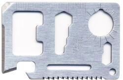 Extol túlélő kártya, 11 funkciós, tokkal; 6, 9×4, 5×0, 2cm, inox (3385082)