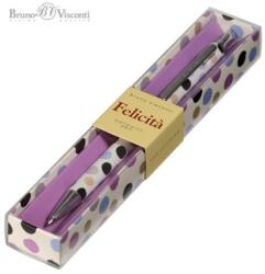Bruno Visconti Felicita Dots 0, 7 mm, kék, fém golyóstoll (P3011-4503) - tintasziget