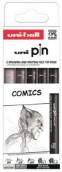 uni Pin Comics 5 darabos rajzmarker készlet (2UPIN5PASP019) - tintasziget