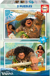 Educa Puzzle Educa din 2 x 48 de piese - Vaiana (EDU16952) Puzzle