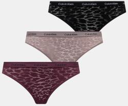 Calvin Klein Underwear bugyi 3 db bordó, 000QD5069E - fekete S