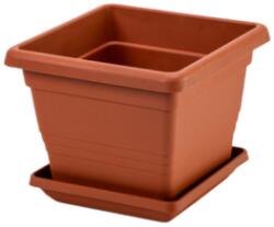 Plastia cserépalátét Lotos 20*20 terrakotta