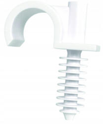 Ecolight Egykampós rögzítő tartó RING-18 Fehér 50 db ECOLIGHT (ECOKAB0365)