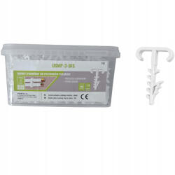 Ecolight Dupla kampós rögzítő tartó USMP-3-BIS YDYp lapos kábelekhez 500 db ECOLIGHT (ECOKAB0465)