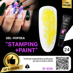 Global Fashion Gel Paint pentru Stamping și pictură, Global Fashion, 8 ml