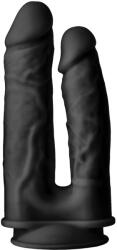 DreamToys Dildo cu Densitate Dubla Dream Toys Real Love Double Penetrator Black Dildo