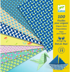 DJECO Origami 100 lapos készlet - Nyár, 10 x10 grafikával - Natsu (DJ09304)