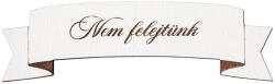 5db. "Nem felejtünk" feliratos tábla 10 x 2.5cm - Fehér (MT9-240)