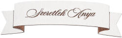 5db. "Szeretlek Anya" feliratos tábla 10 x 2.5cm - Fehér (MT9-241)