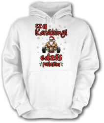 Fruit of the Loom Ez a karácsonyi edzős pulcsim - Unisex Kapucnis Pulóver (506764)