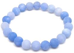 R. M. ékszer Jáde szinezett matt világos kék golyó karkötő 8mm (059799)