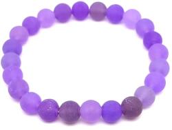 R. M. ékszer Jáde szinezett matt lila golyó karkötő 8mm (059802)
