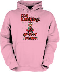 Fruit of the Loom Ez a karácsonyi gamer pulcsim (lány) - Unisex Kapucnis Pulóver (661015)
