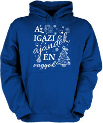 Fruit of the Loom Az igazi ajándék én vagyok - Unisex Kapucnis Pulóver (762423)