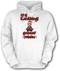 Fruit of the Loom Ez a karácsonyi gamer pulcsim (lány) - Unisex Kapucnis Pulóver (756007)