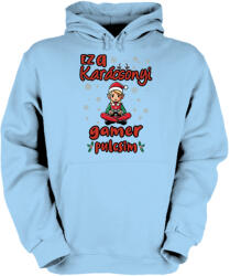 Fruit of the Loom Ez a karácsonyi gamer pulcsim (lány) - Unisex Kapucnis Pulóver (501116)
