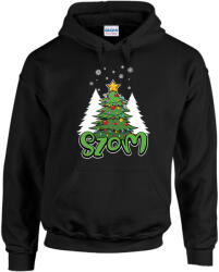  Karácsonyfa - SZOM - Unisex Kapucnis Pulóver (647048)