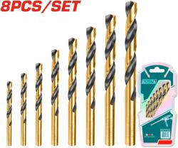 TOTAL Set 8 burghie, Total, HSS, 2x49-8x117 mm, Multicolor Burghiu