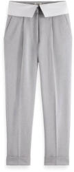 Scotch & Soda Pantaloni Lily Waist Flap High Rise 178116 SC1161 light grey melange (178116 SC1161 light grey melange)