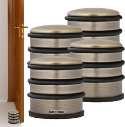 KOTARBAU Opritor de ușă de sine stătător platină 7 cm set de 4 buc (ZSY0885)