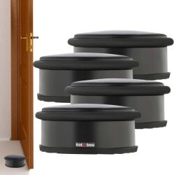 KOTARBAU Opritor de ușă de sine stătător negru 4 cm set de 4 buc (ZSY0889)