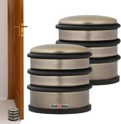 KOTARBAU Opritor de ușă de sine stătător platină 7 cm set de 2 buc (ZSY0879)