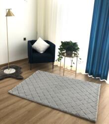 LOP Covor Premium Belgian Model LOP Grofat 076, Marime 160 x 230 cm, Gri, Inaltime Fir 23 mm, Antiderapant, Antialergic, Poliester, Living, Dormitor, Sufragerie, Birou (LOP 076 GROFAT 1.6X2.3) Covor