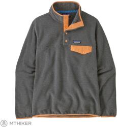 Patagonia Lightweight Synchilla® Snap-T női pulóver, nickel w/vivid apricot (S)
