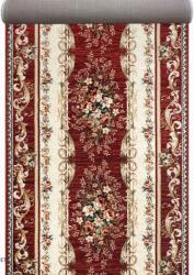 Lotos Traversa Bisericeasca Festonata Surfilata, Model Lotos 535-210, Latime 1.2m, Marime 120 x 300 cm, Grena, Rosu, Inaltime Fir 8 mm, Antialergic, Polipropilena, Manastire, Biserica, Altar, Naos, Capela (