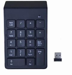 Gembird Tastatura numerica wireless Gembird KPD-W-02, 18 taste, Bateria AAA (Negru) (KPD-W-02)