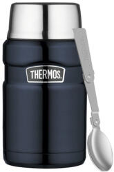 Thermos Thermos, Termosz ételekhez összerakható kanállal és bögrével, sötétkék, 710 ml