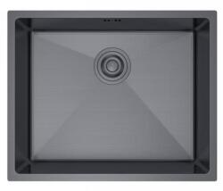 Erga HD, 1 kamrás acél mosogató 540x440x210 mm, grafit, ERG-MLS-HD5444B (ERG-MLS-HD5444B)