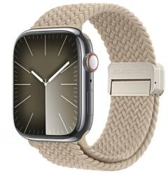 Dux Ducis Apple Watch Series 9 41mm mixture pro pótszíj (egyedi méret, nylon, mágneses) bézs (GP-152404)