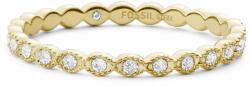 Fossil Elegáns aranyozott gyűrű kristályokkal Vintage Twist JF03749710 54 mm