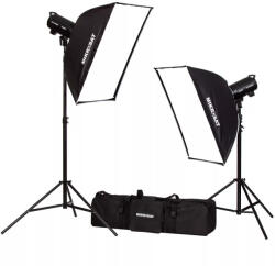 Godox MS300II-V Dupla Vakuszett tárgy fotókhoz Mikrosat 60x90cm Clicks Softboxal (2 x 300Ws)