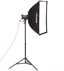 Godox LA200Bi Color LED Lámpa Szett, Mikrosat 4click 60x90cm softboxal