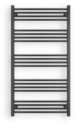 Welland Fekete 750x1400mm törölközőszárítós fürdőszobai radiátor Welland Lux | Készletről | Gyors kiszállítással (CN1400750BL)